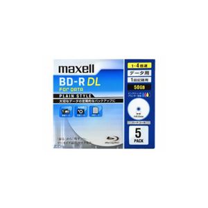 （まとめ） maxell 1-4倍速対応データ用ブルーレイディスクBD-R DL（50GB・5枚） BR50PPLWPB.5S 【×3セット】