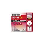 （まとめ） maxell 1-2倍速対応データ用ブルーレイディスクBD-RE DL（50GB・5枚） BE50PPLWPA.5S 【×2セット】