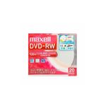 （まとめ） maxell 録画用DVD-RW 標準120分 1-2倍速 ワイドプリンタブルホワイト 20枚パック DW120WPA.20S 【×2セット】