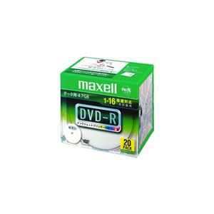 （まとめ） maxell データ用DVD-R 4.7GB 16倍速プリンタブルワイド 20枚 DR47WPD.S1P20SA 【×5セット】