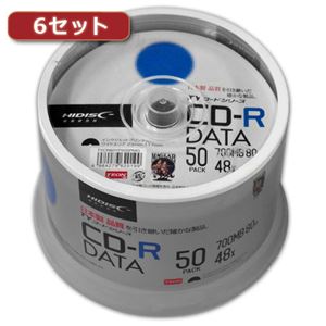 6セットHI DISC CD-R（データ用）高品質 50枚入 TYCR80YP50SPMGX6