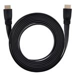 （まとめ） HDMIケーブル フラット 3m HDMIver1.4 金メッキ端子 High Speed HDMI Cable ブラック AS-CAVS002 【×5セット】