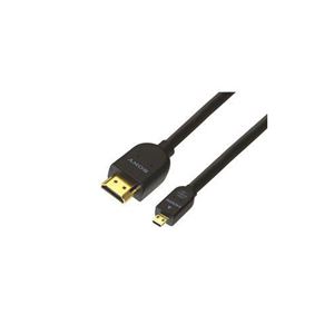 （まとめ） ソニー HDMI-マイクロHDMIケーブル 1.0m ハイスピード イーサネット対応 3D映像対応 DLCHEU10A 【×2セット】