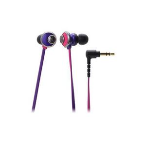 （まとめ） Audio-Technica オーディオテクニカ インナーイヤーヘッドホン ATH-CKF77 PPL 【×2セット】