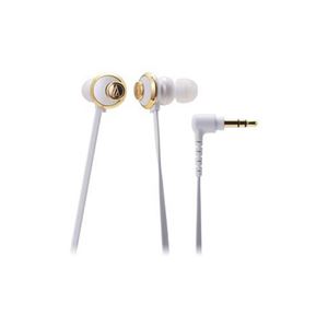 （まとめ） Audio-Technica オーディオテクニカ インナーイヤーヘッドホン ATH-CKF77 WH 【×2セット】