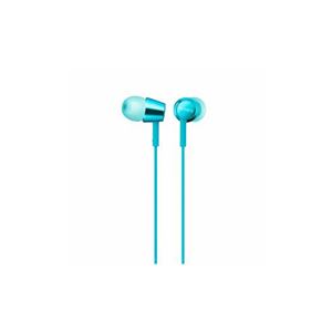 （まとめ） ソニー MDR-EX155-L ダイナミック密閉型カナルイヤホン ライトブルー 【×3セット】