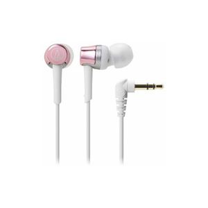 （まとめ） Audio-Technica オーディオテクニカ ATH-CKR30-PK ダイナミック密閉型カナルイヤホン（ピンク） 【×2セット】