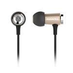 NAGAOKA アルミニウムボディ ハイレゾ対応高音質イヤホン シャンパンゴールド P609CGD