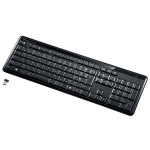 サンワサプライ 静音スリムキーボード SKB-WL29BK