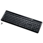 サンワサプライ 静音スリムキーボード SKB-WL29BK