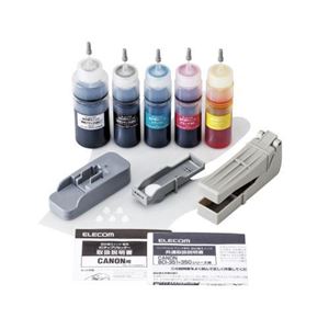 エレコム キヤノン351+350用詰め替えインクセット THC-351350RSET