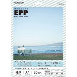 （まとめ） エレコム 写真用紙／エフェクトフォトペーパー／クール／A4／20枚 EJK-EFCLA420 【×5セット】