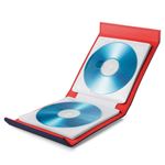 （まとめ） エレコム CD／DVD／Blu-ray対応手帳型メディアケース／マグネット開閉／12枚収納／ネイビー CCD-CB12NV 【×5セット】