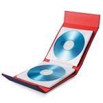 （まとめ） エレコム CD／DVD／Blu-ray対応手帳型メディアケース／マグネット開閉／24枚収納／ネイビー CCD-CB24NV 【×5セット】