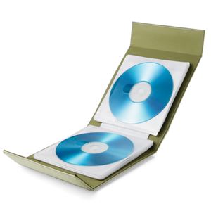 （まとめ） エレコム CD／DVD／Blu-ray対応手帳型メディアケース／マグネット開閉／24枚収納／ホワイト CCD-CB24WH 【×5セット】