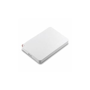 BUFFALO バッファロー HD-PCF500U3-WE ミニステーション ターボPC EX2 Plus対応 USB3.1（Gen1）／USB3.0用ポータブルHDD ホワイト 500GB HD-PCF500U3-WE