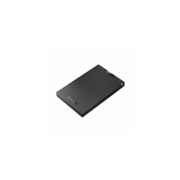 BUFFALO バッファロー ミニステーション USB3.1（Gen1）／USB3.0 ポータブルHDD 500GB ブラック HD-PCG500U3-BA b04