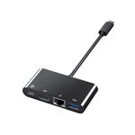 エレコム USB Type-C接続ドッキングステーション（PD対応） DST-C02BK