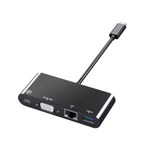 エレコム USB Type-C接続ドッキングステーション（PD対応） DST-C03BK