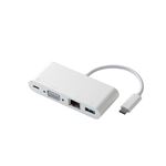 エレコム USB Type-C接続ドッキングステーション（PD対応） DST-C03WH