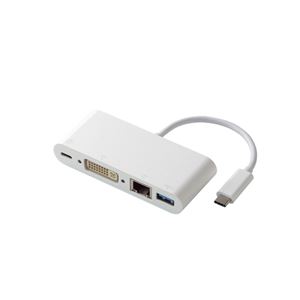 エレコム USB Type-C接続ドッキングステーション（PD対応） DST-C04WH