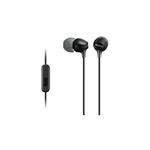 （まとめ） ソニー 密閉型インナーイヤーレシーバー MDR-EX15AP（B） 【×3セット】