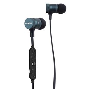 NAGAOKA アルミ製ワイヤレスBluetoothイヤホン BT805DKGN ダークグリーン BT805DKGN