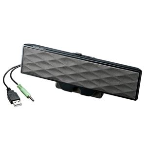 サンワサプライ USB電源サウンドバースピーカー MM-SPL11UBK