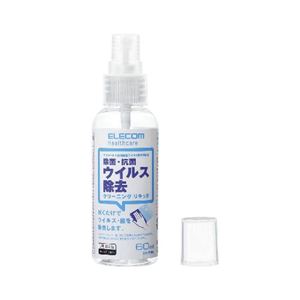 （まとめ） エレコム ウイルス除去クリーナー クリーニングリキッド CK-VR60 【×5セット】