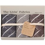 （まとめ） The Livin' Fabrics 今治産タオルハンカチ3P B3079147 【×3セット】