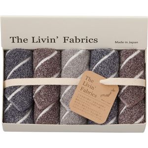 The Livin' Fabrics 今治産タオルハンカチ5P B3126087