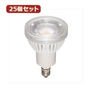 YAZAWA 25個セット ハロゲン形LEDランプ4.3W電球色60°調光対応 LDR4LWWE11DX25