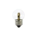 （まとめ） YAZAWA G50形LEDランプ電球色E17クリア LDG1LG50E173 【×5セット】