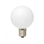 （まとめ） YAZAWA G50形LEDランプ電球色E17ホワイト LDG1LG50E17W3 【×5セット】