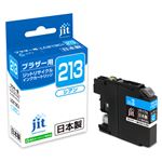 （まとめ） サンワサプライ リサイクルインクカートリッジLC213C対応 JIT-B213C 【×5セット】