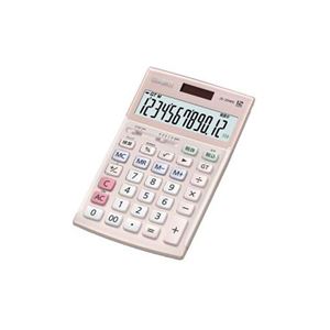 CASIO 本格実務電卓 12桁（ピンク） JS-20WK-PK