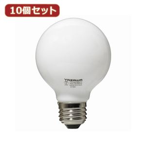 （まとめ）YAZAWA 10個セット ボール電球60W形ホワイト GW100V57W70X10【×2セット】