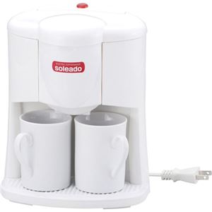 （まとめ）ソレアード2カップコーヒーメーカー240ml B2094574 B3094089【×2セット】