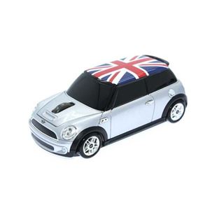 LANDMICE ミニクーパー（シルバー）（Union Flag） 無線マウス 2.4G MINI-COPSU-SV