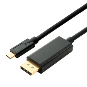 ミヨシ Type-C-DisplayPortケーブル 2m ブラック USB-CDP2／BK