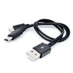 （まとめ）日本トラストテクノロジー microUSB＆TypeC 2台同時充電対応ケーブル （ブラック） JSC-010BK【×5セット】