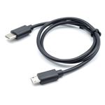 （まとめ）日本トラストテクノロジー 急速充電／通信対応 TypeC→microUSBケーブル （ブラック） JSC-043BK【×5セット】