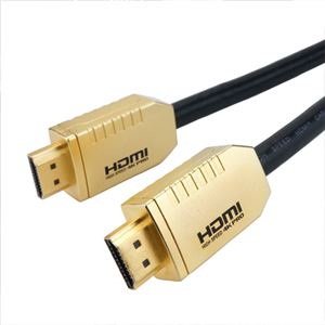 （まとめ）HORIC 4KPRO HDMIケーブル 1m ゴールド HG-HDMI10-139GD【×2セット】