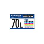 ナカバヤシ エプソン用互換インク IC6CL70L互換 6色セット PPCPP-EIC70L-6P2