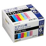 ワールドビジネスサプライ Luna Life エプソン用 ITH-6CL 互換インクカートリッジ 6本セット