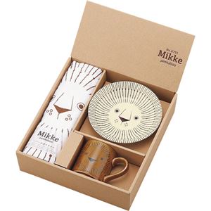 （まとめ） Mikke タオル付モーニングセット C8153014 C9147540【×2セット】