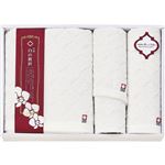 （まとめ） 今治製タオル 白の贅沢 タオルセット L2054068 L3044567【×2セット】