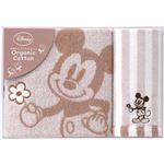 （まとめ）ディズニー ミッキー＆ミニー ナチュラルガーデン バスタオル＆ウォッシュタオル C7111544 C8082045【×2セット】