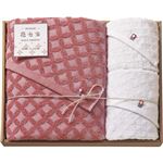 （まとめ）今治製タオル 今治花七宝 タオルセット L2057059【×2セット】