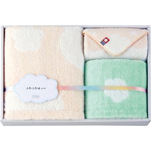 （まとめ）東洋紡 ふわふわほっぺ タオルセット C7129547 C8118045【×2セット】